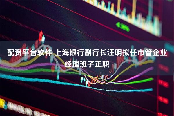 配资平台软件 上海银行副行长汪明拟任市管企业经理班子正职