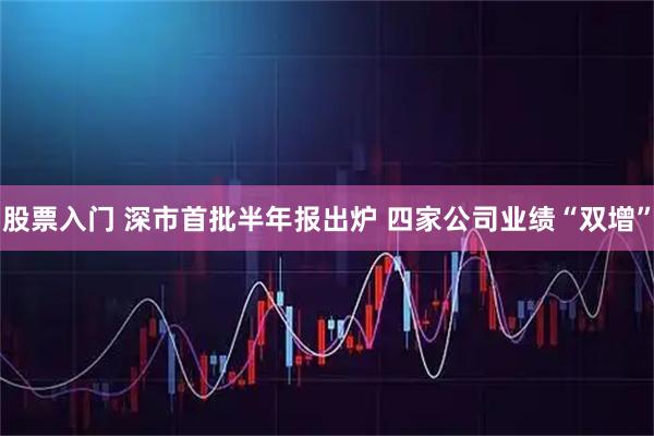 股票入门 深市首批半年报出炉 四家公司业绩“双增”