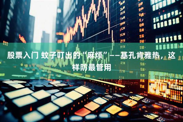 股票入门 蚊子叮出的“麻烦”——基孔肯雅热，这样防最管用